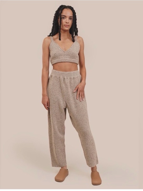 Cordera Pants - Quiet Luxury Monica Cordera Wool Silk Knit Pant M/L